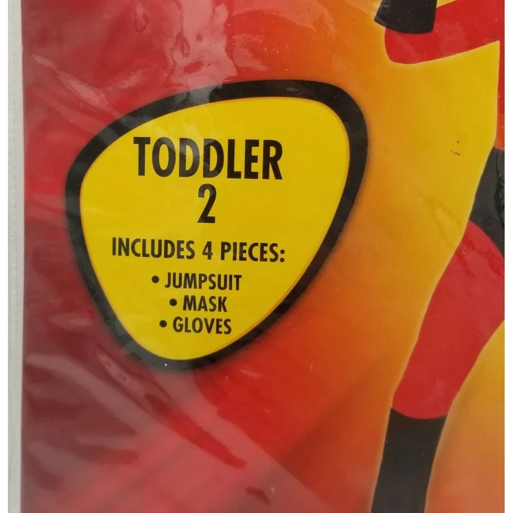 Disney Pixar The Incredibles Dash Toddler 2 Halloween Costume Jumpsuit Brand New